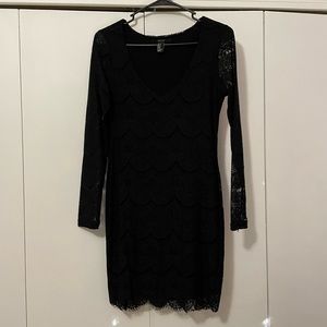 Forever 21 black lace bodycon dress